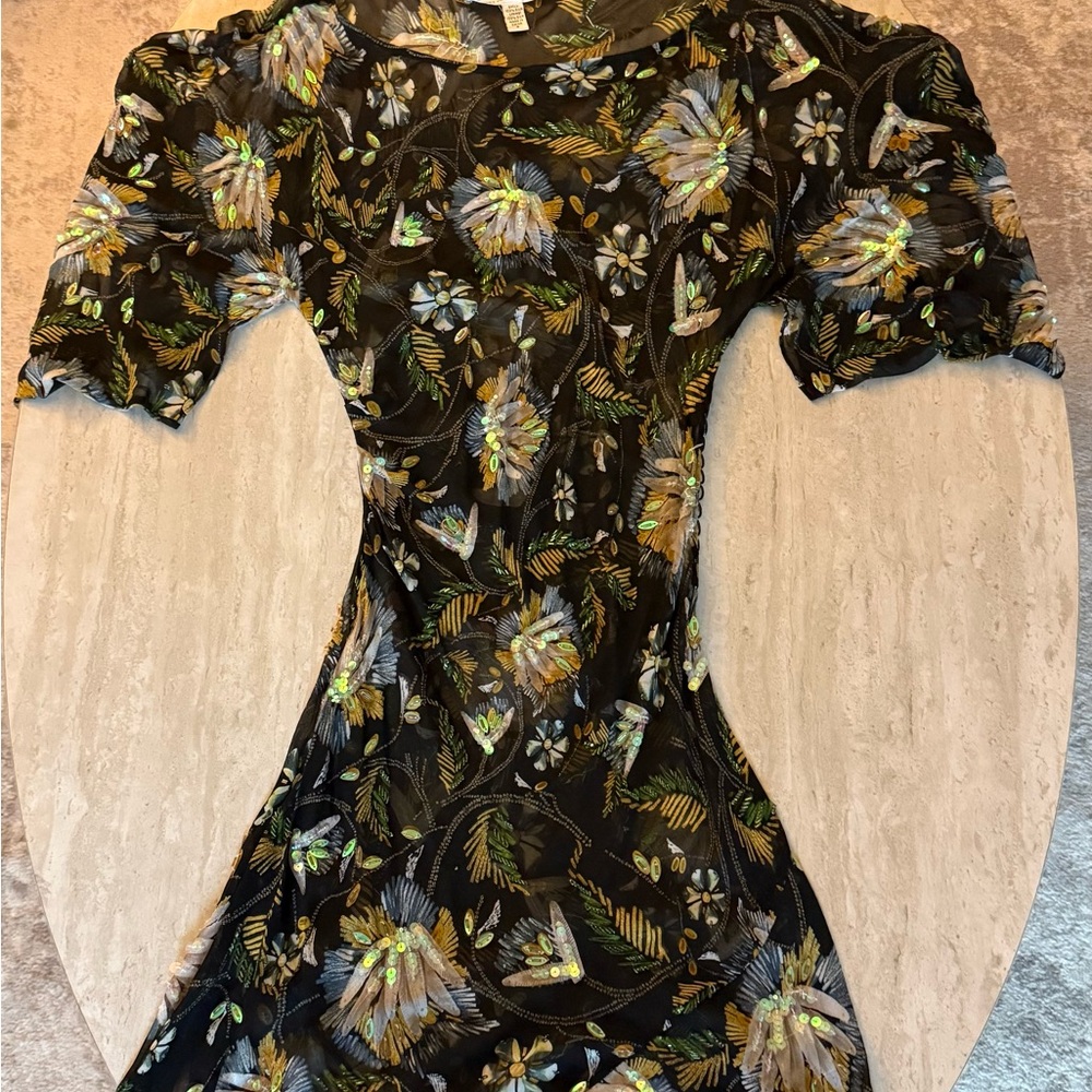 Diane Von Furstenberg Sheer Silk Dress - Picture 6 of 6